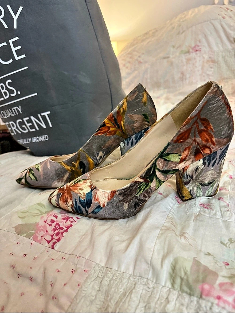Nine West Scheila Block-Heel Pumps 38